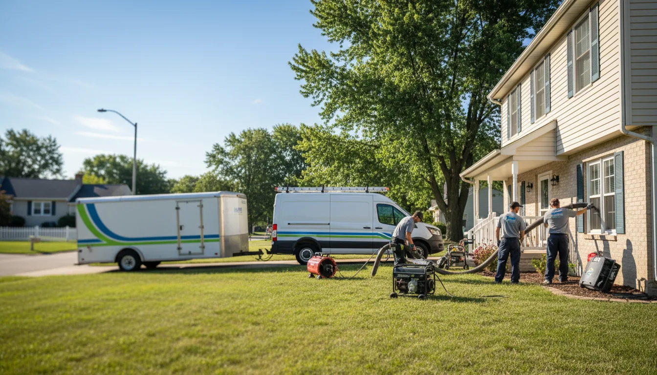 Flooded Basement Restoration And Cleanup With Repair in Kirkwood, IL near me